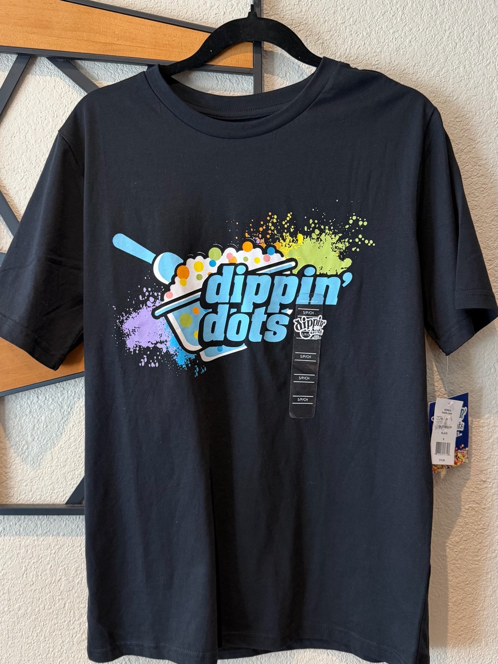 Dippin Dot’s Black Graphic Kids Tee